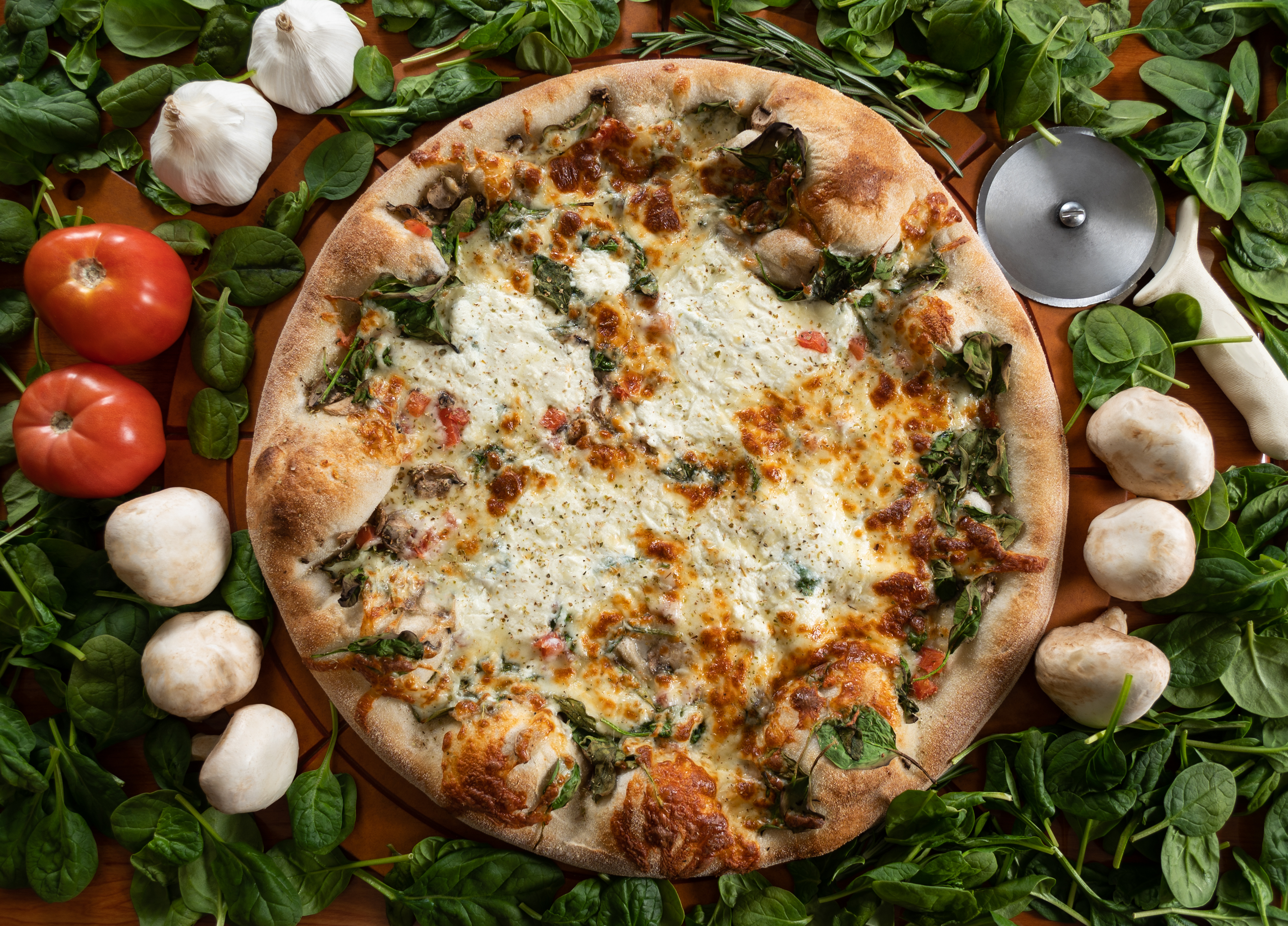 White Vegie Pizza