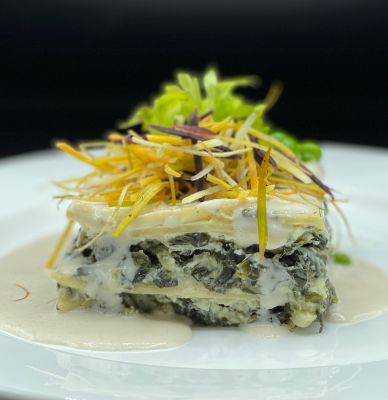 Baked White Lasagne a la Florentine