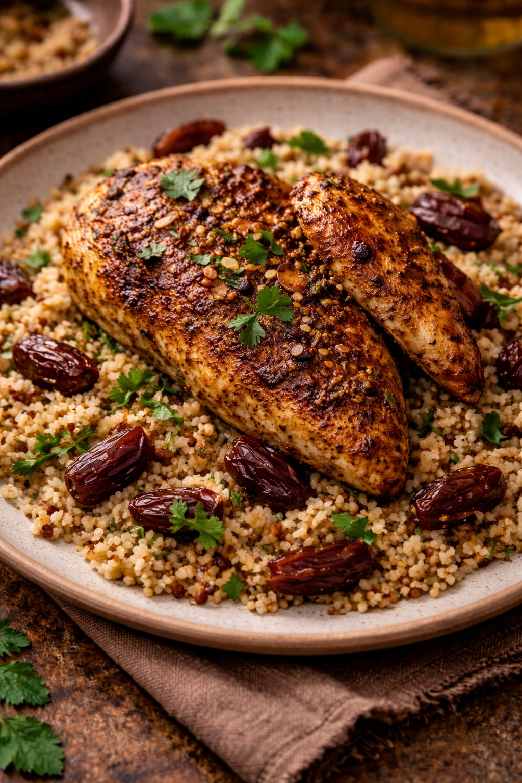 Ras El Hanout Chicken with Couscous