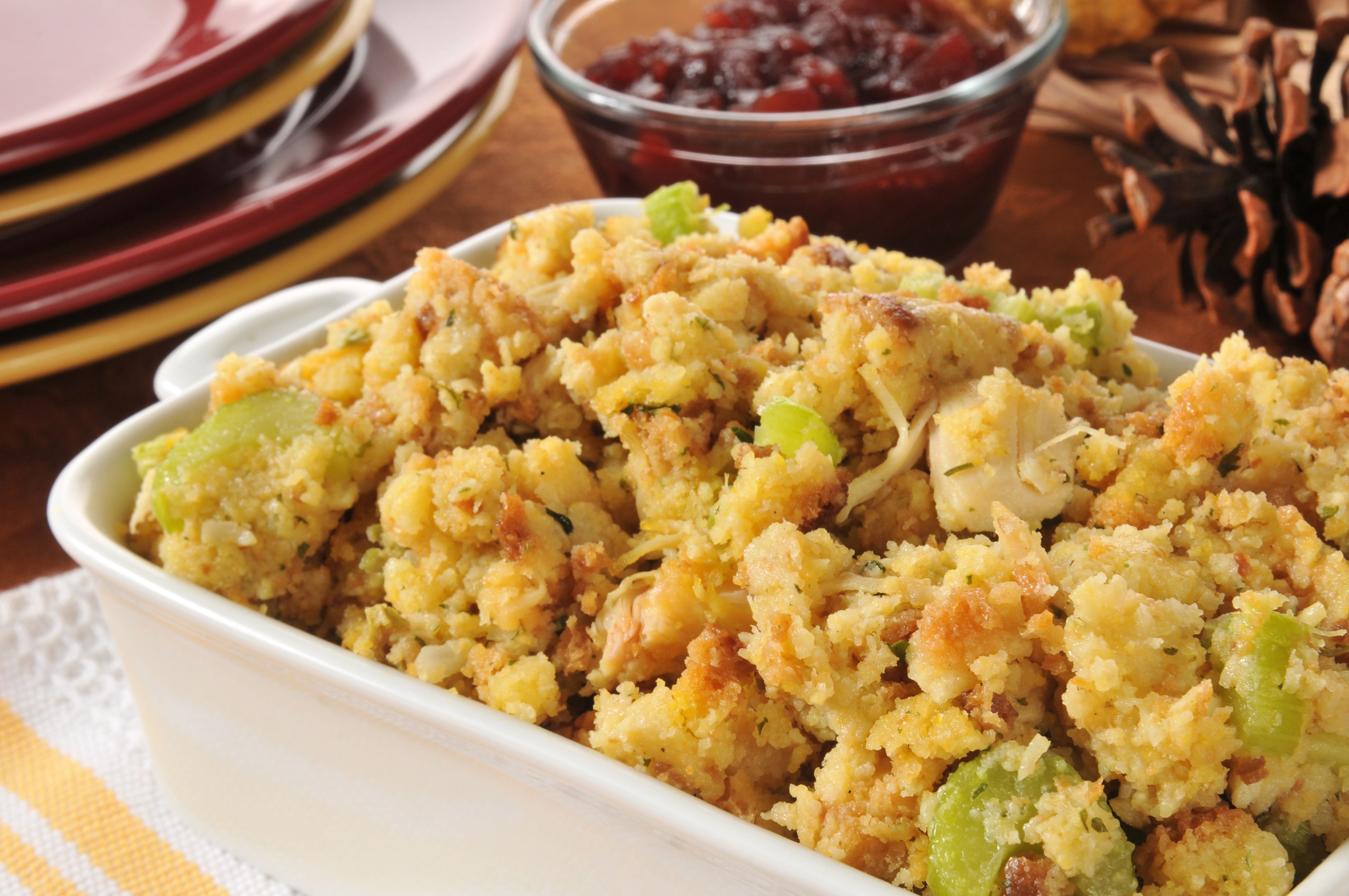 Classic Challah Bread Stuffing (vegetarian)