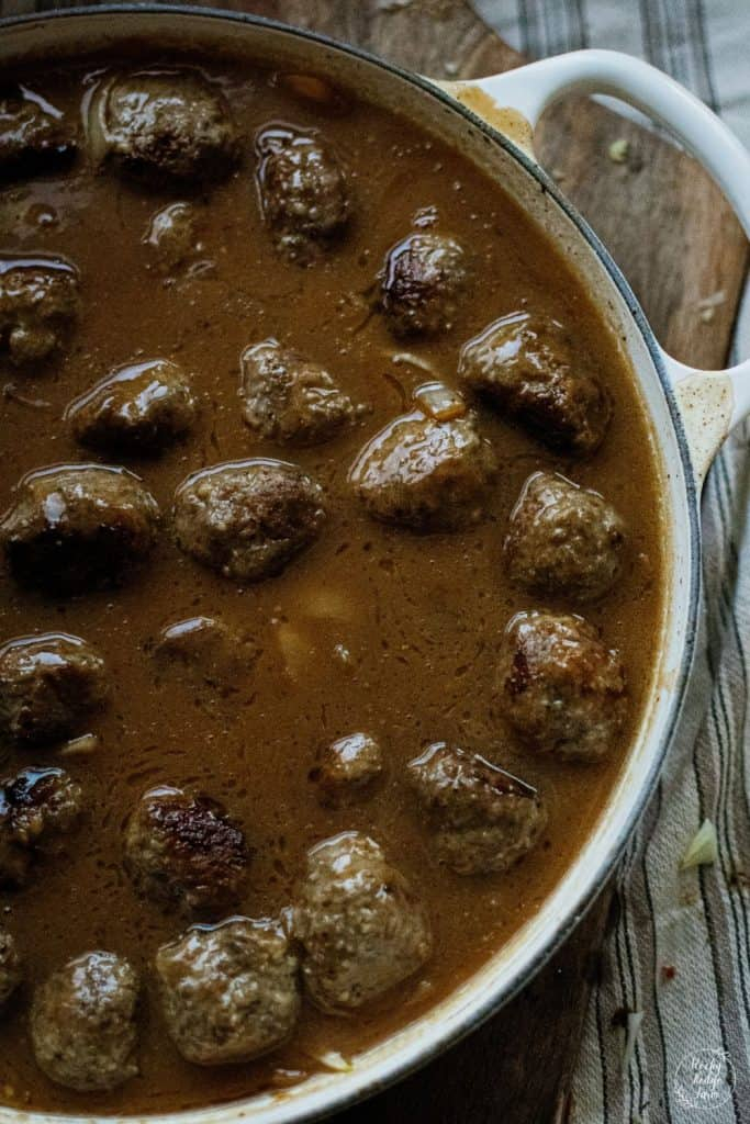 (COLD) Meatballs in Mushroom Gravy