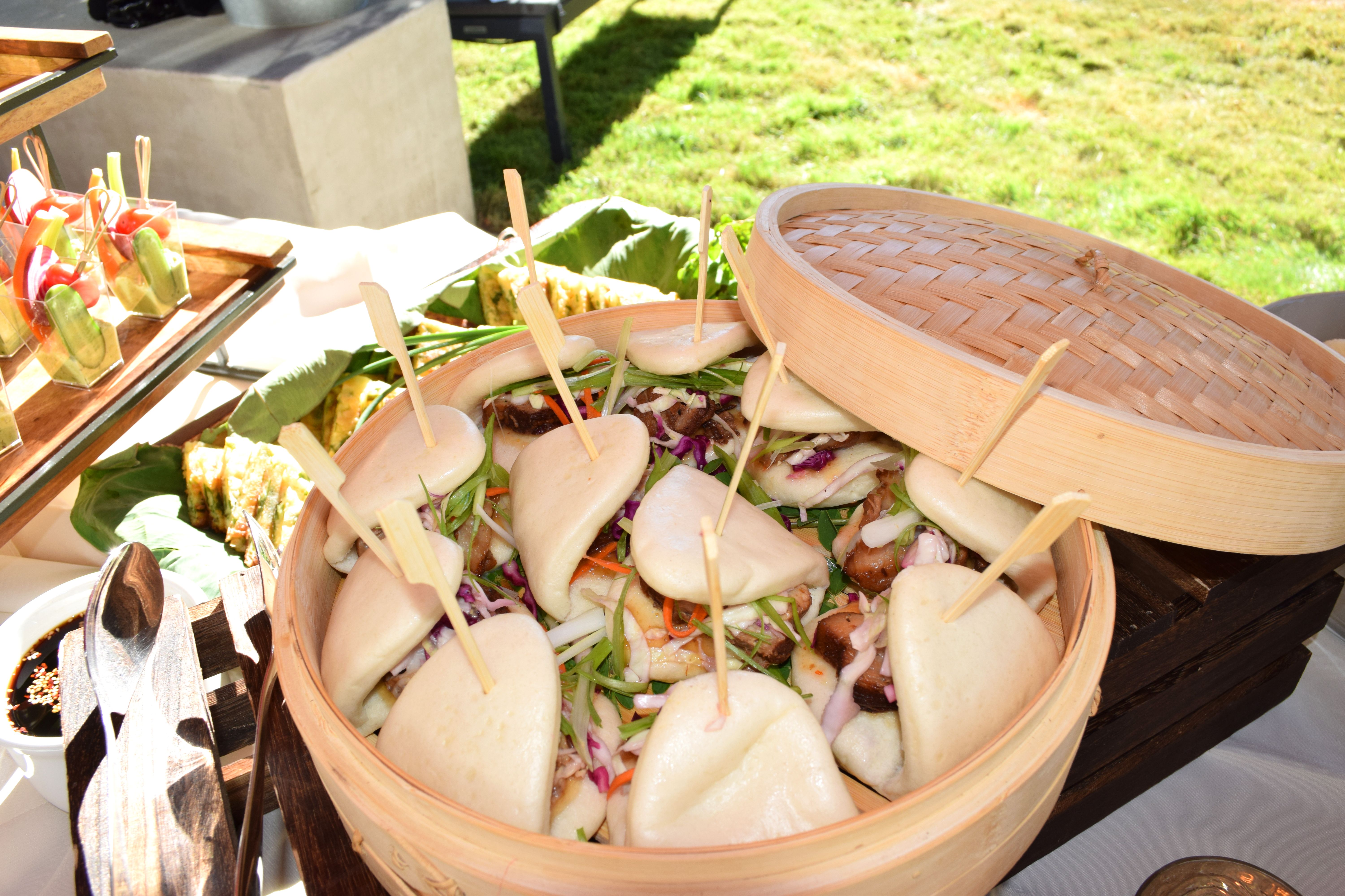 Pork Belly Hum Bao with Plum Sauce