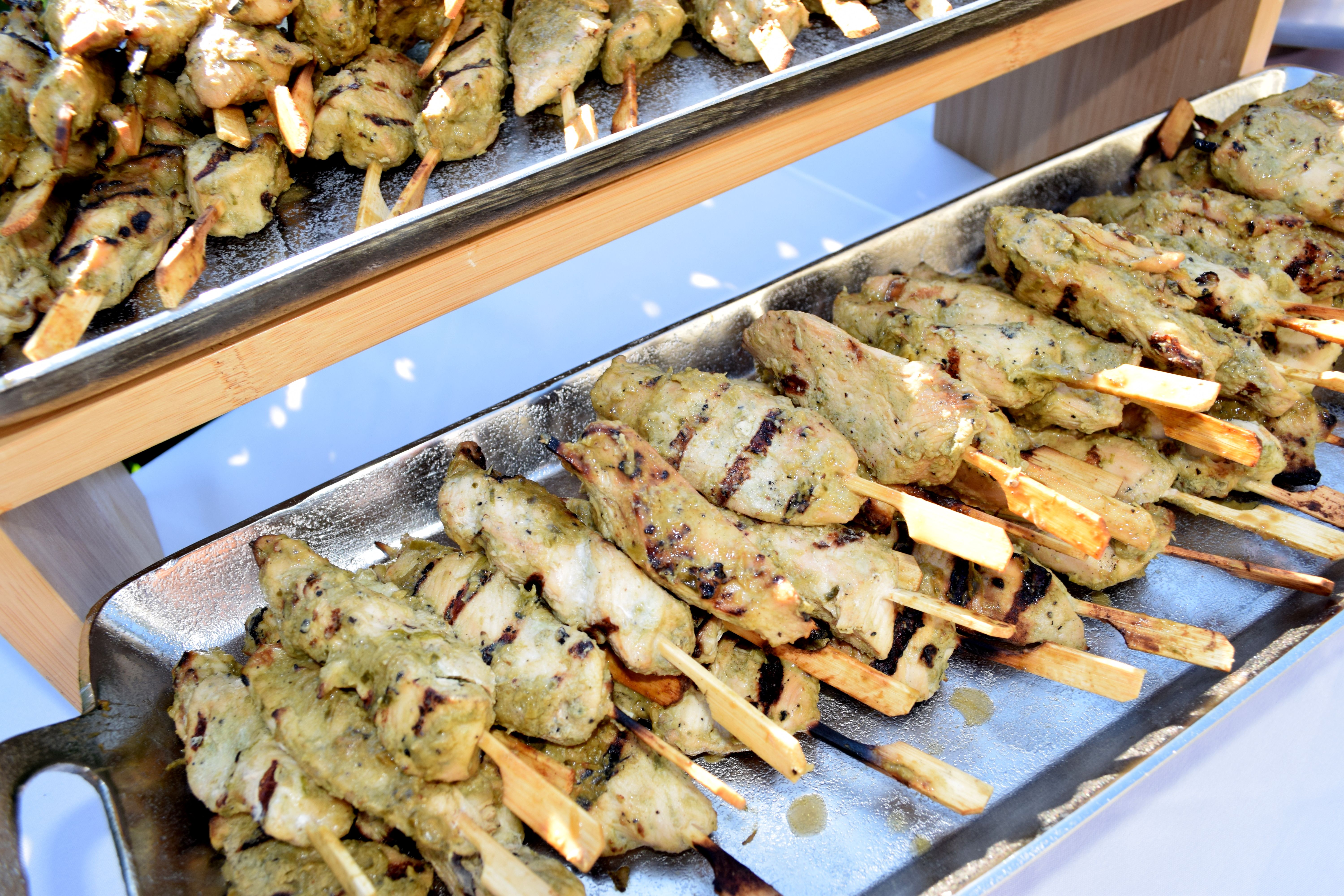 Basil Lime Chicken Skewers