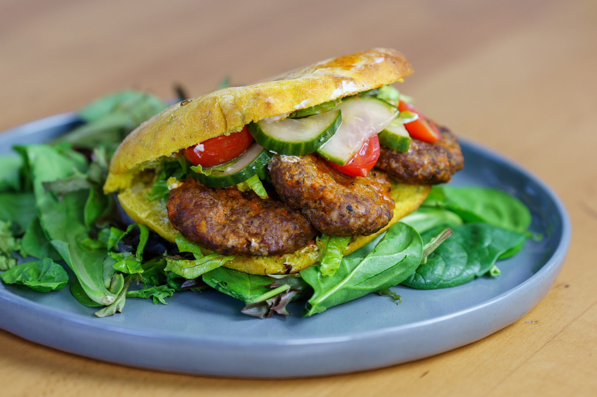 Harissa Lamb Sandwich