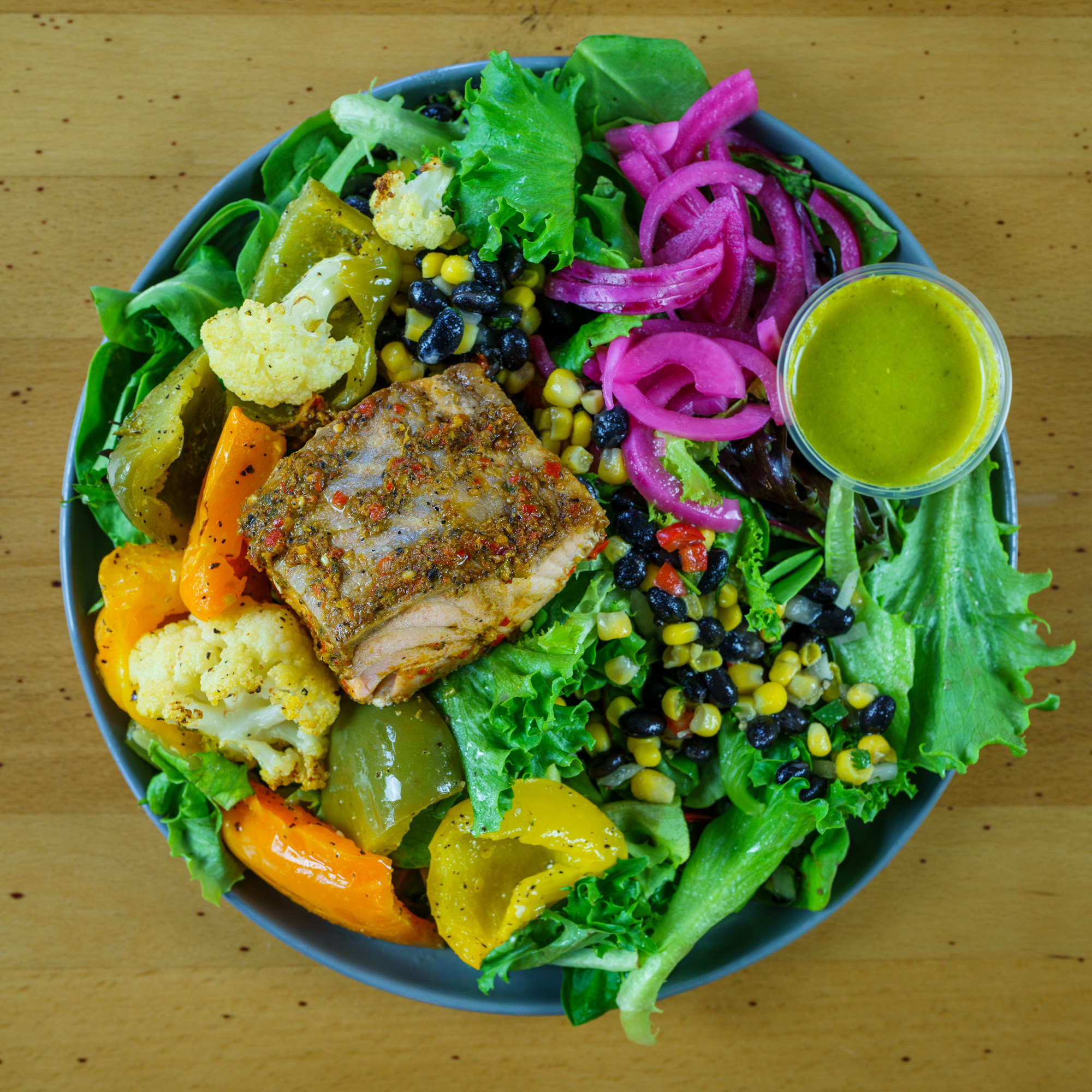 Jerk Salmon Salad