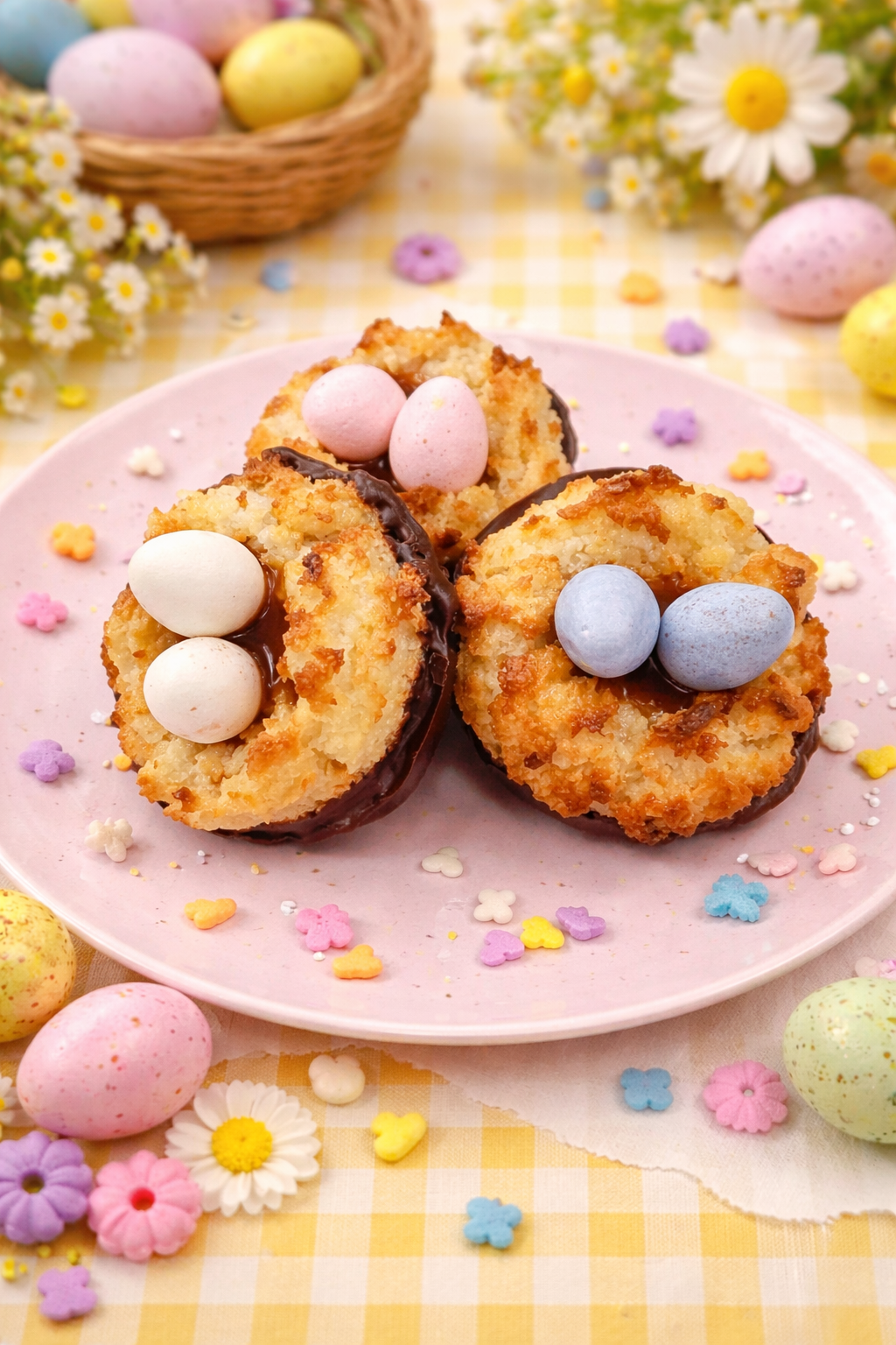 Easter Egg Macaroon Nest