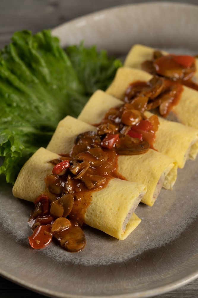 Mushroom Crepes