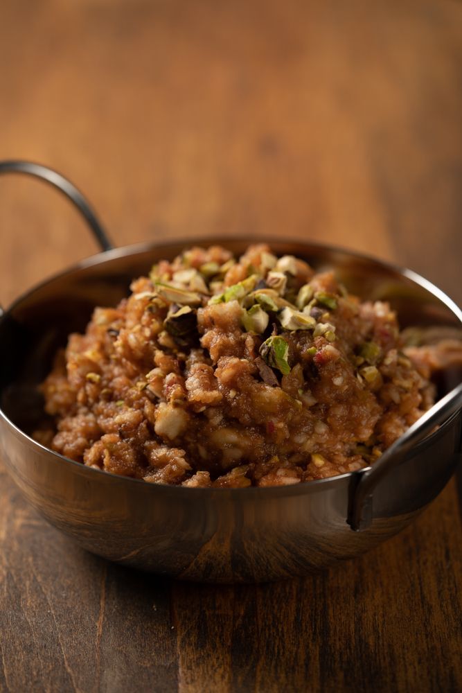 Charoset with Pistachios, Dates & Apples