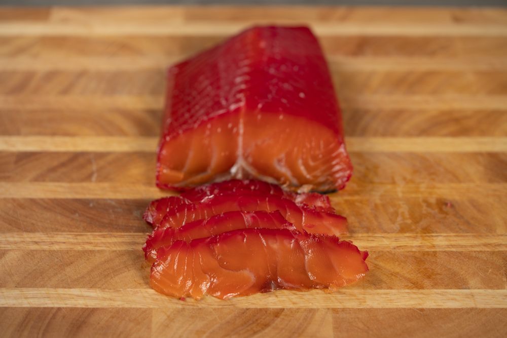 Beet Cured Salmon Gravlox