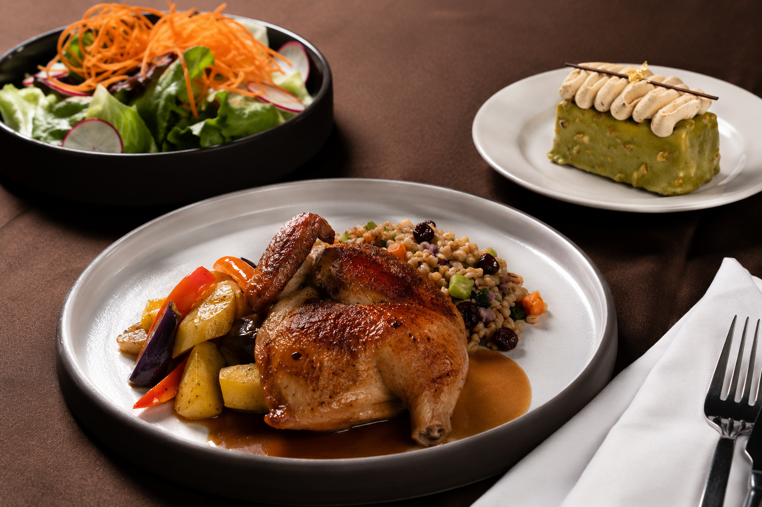 Cornish Hen Lunch/Dinner Menu