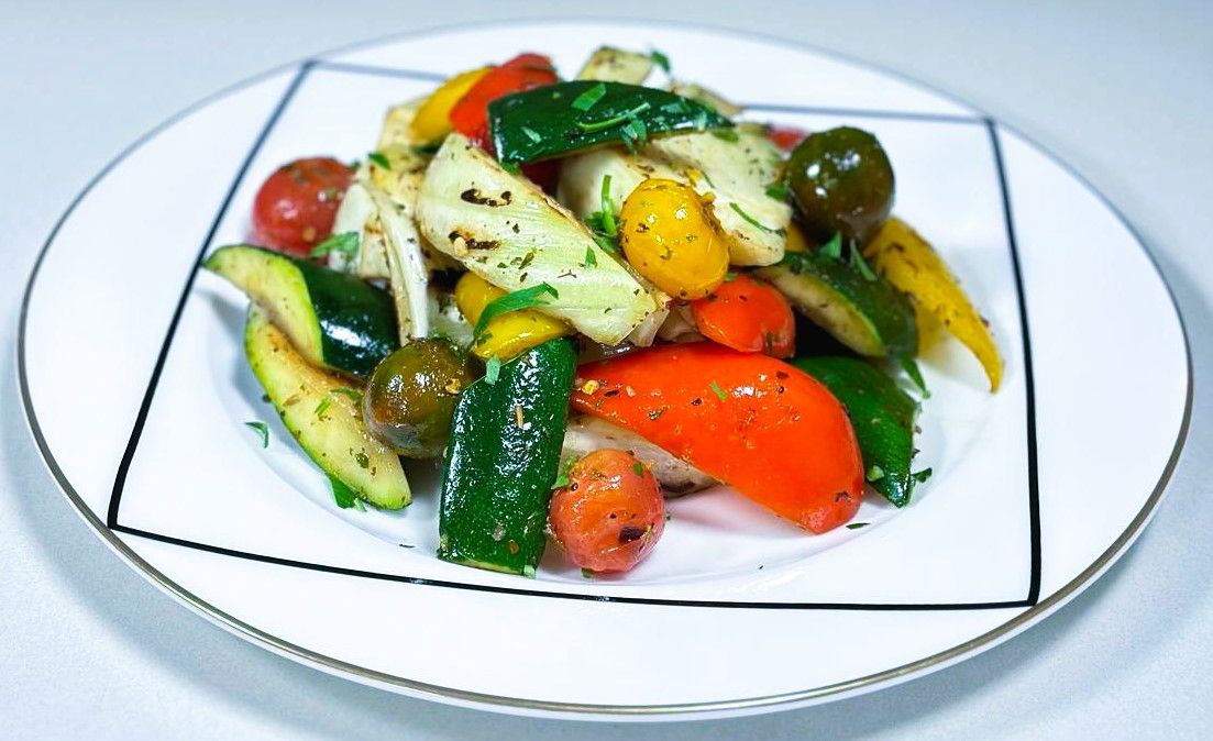 Pan Roasted Greek Vegetables