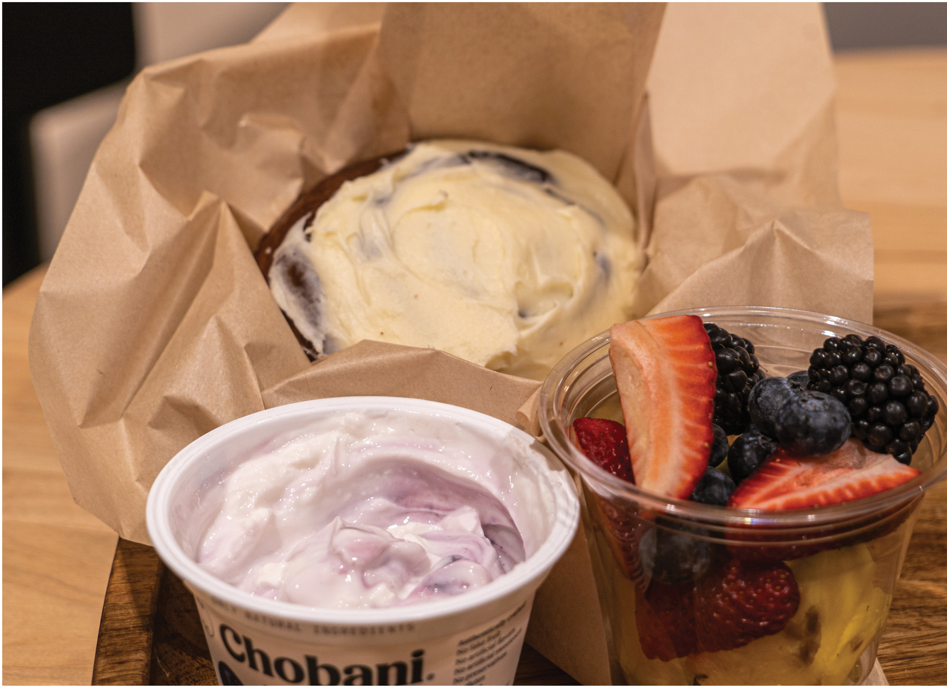 Homemade Pastry and Yogurt Box