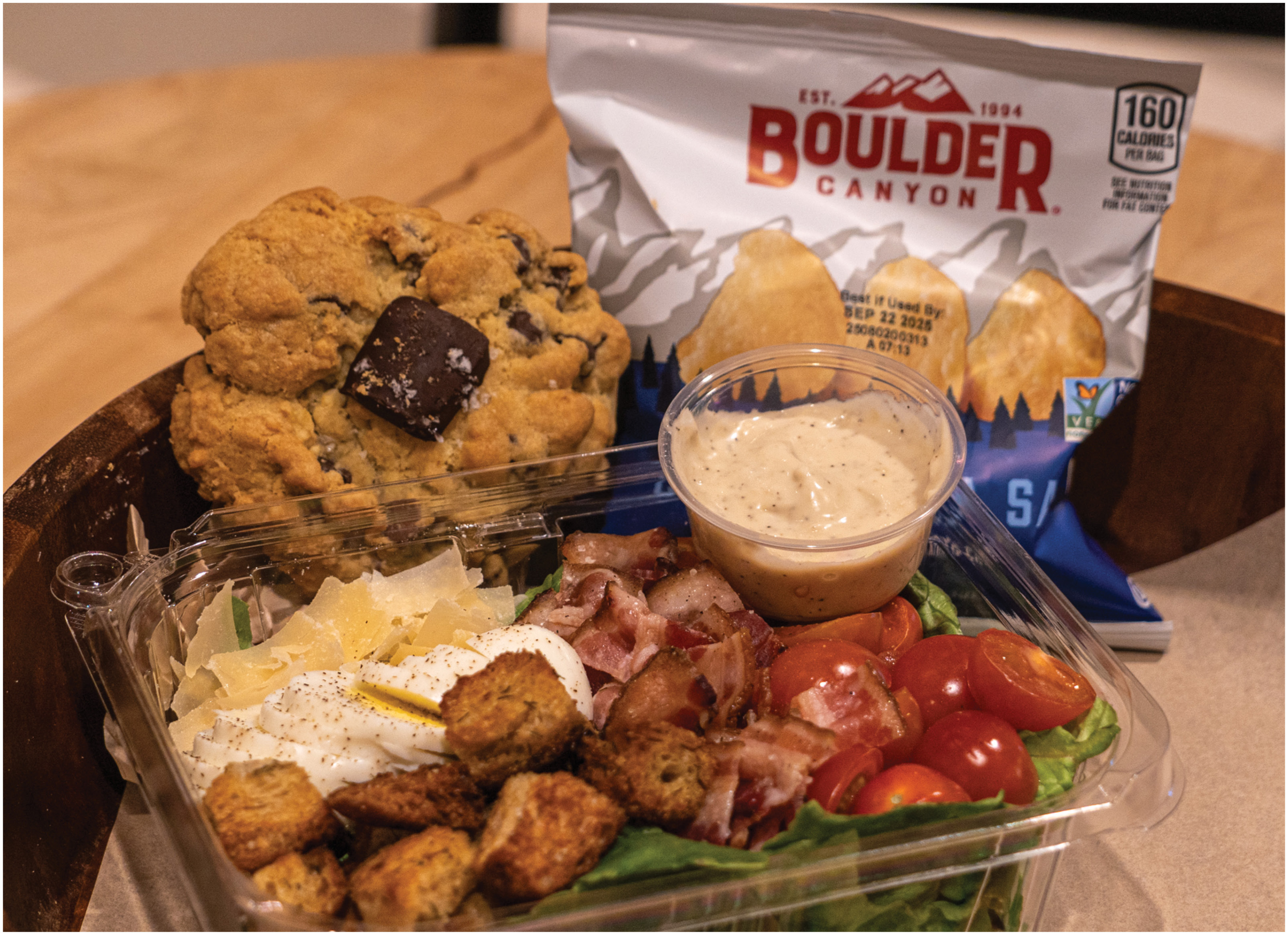 Deluxe Salad Box | with Boulder Chips and a Homemade Cookie