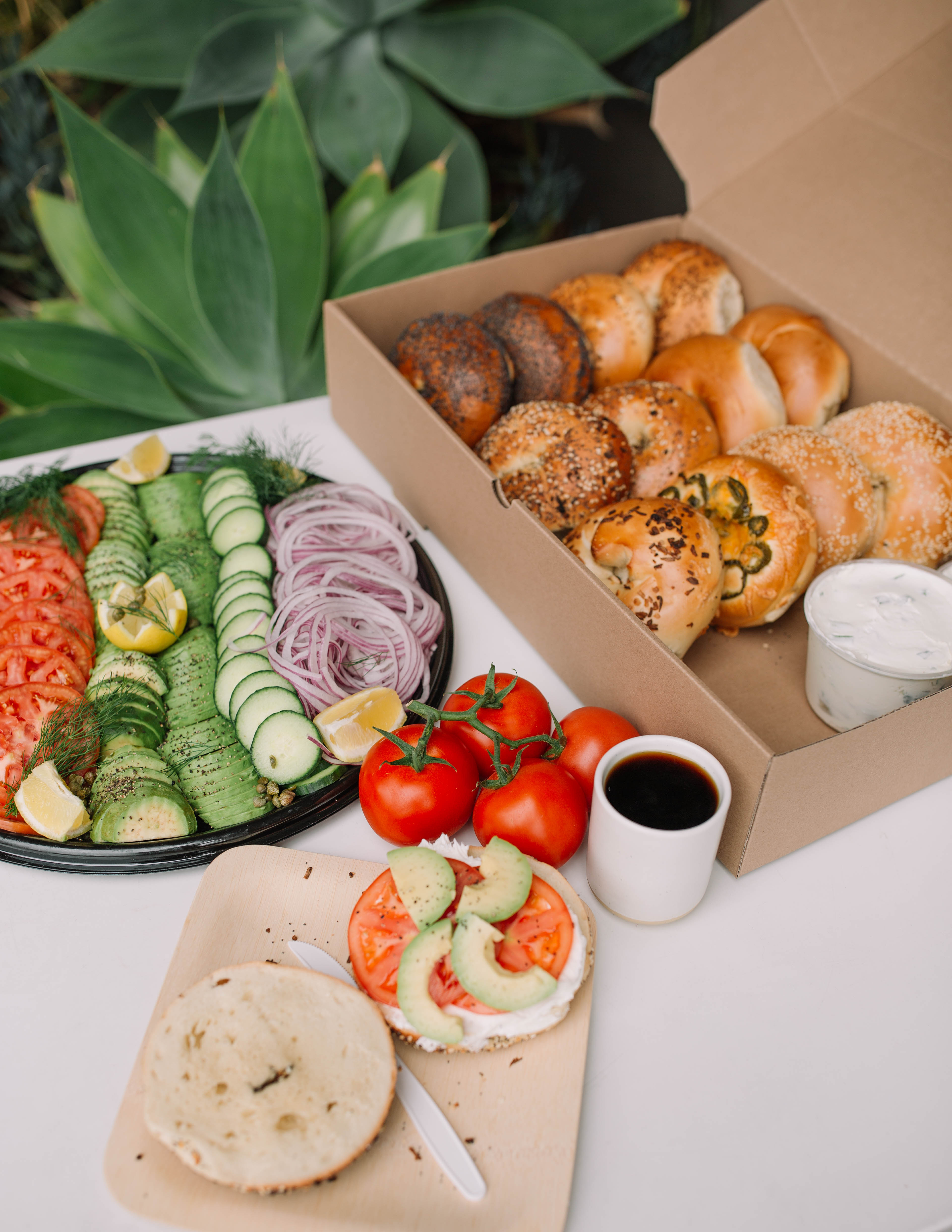 Market Platter & Bagels (Feeds 12)